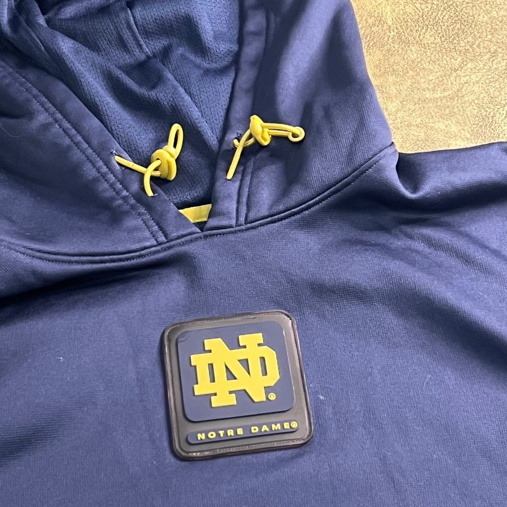 Under Armour Hoodie Mens M Navy Notre Dame Fighting Irish Performance Pullover